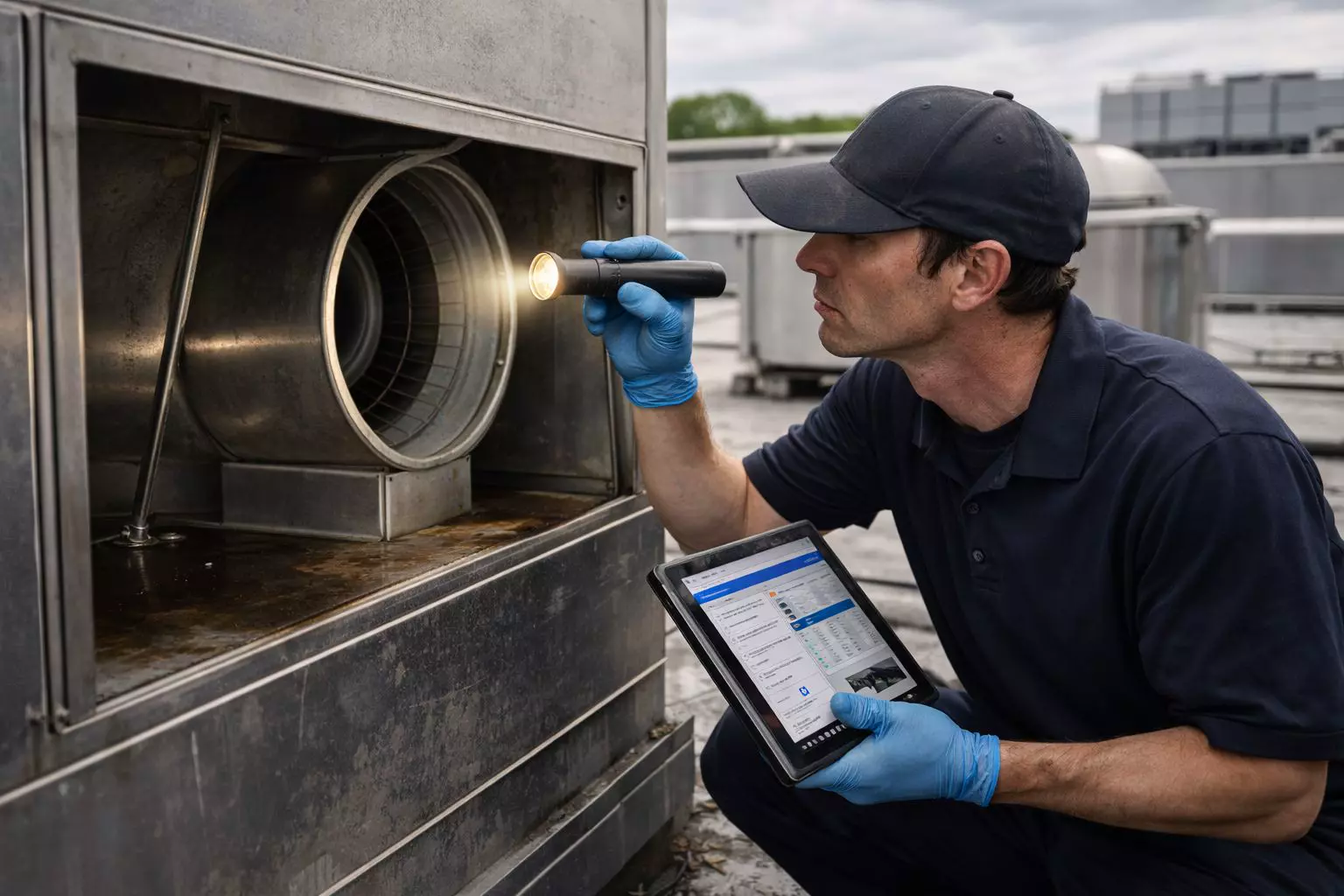 Inspection de systèmes de ventilation commerciale